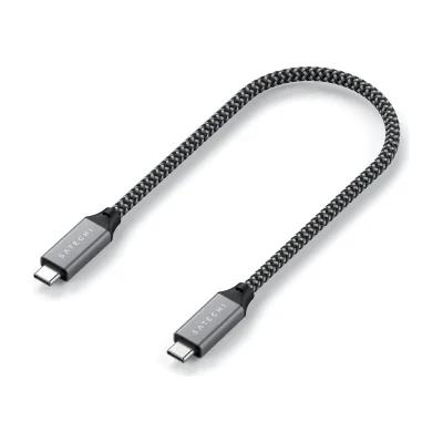 Satechi USB4 C-To-C Braided Cable 40 Gbps 25cm - Grey