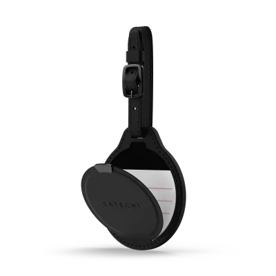 Satechi Vegan-Leather FindAll Luggage Tag - Black