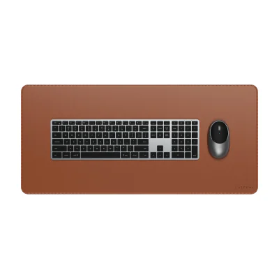 Satechi Vegan-Leather Premium Desk Mat - Brown