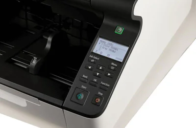 Scanner Canon DR-G2110, dimensiune A3, tip sheetfed, viteza scanare: 110ppm alb-negru si color, duplex, omitere pagini goale, rezolutie optica 600dpi, rezolutie hardware 600x600dpi, ADF 500 coli, senzor CIS, software: Driver ISIS, driver TWAIN (32/64