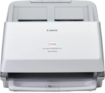 Scanner Canon DRM160II, dimensiune A4, tip sheetfed, viteza de scanare: Alb-negru: 200/300 dpi, 40 ppm/80 ipm, Color: 200 dpi, 300 dpi: 40 ppm/80 ipm, rezolutie optica 600dpi, senzor CIS, software inclus: Driver ISIS/TWAIN, CaptureOnTouch, CapturePer
