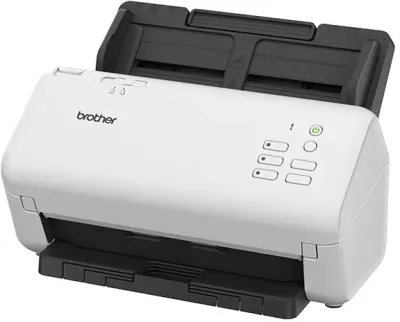 Scanner Desktop BROTHER ADS-4300N, A4, Viteza de scanare duplex: 40ppm/80ipm, Optiuni:, Conectivitate:USB|Retea, Scanare ambele fete:Da, ADF:80coli "ADS4300NTF1"