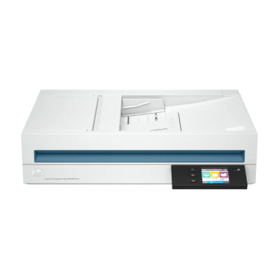 Scanner Flatbed HP ScanJet Enterprise Flow N6600 fnw1, Duplex, ADF 100 coli, rezoluție 1200 x 1200 DPI, Wi-Fi și Ethernet, White