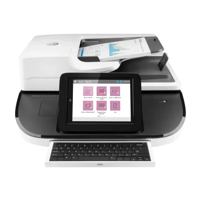 Scanner HP Digital Sender Flow 8500 fn2, Duplex, ADF 150 coli, scanare către e-mail, folder de rețea, USB, FTP