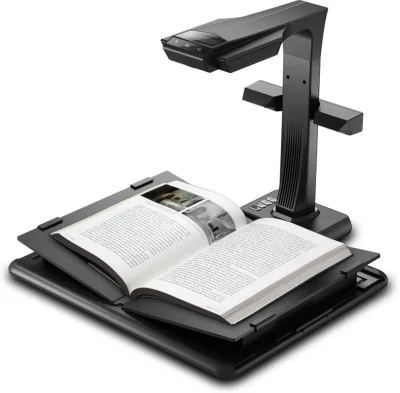Scanner portabil CZUR M3000 Pro V3, rezolutie 7936 x 5952 pixeli, rezoltuie optica 48MP, rezolutie efectiva 470 dpi, senzor HD CMOS, dimensiune maxima document A3, focalizare fixa, output JPG, PDF, Word, Excel, TIFF, pedala actiune, buton initiere sc