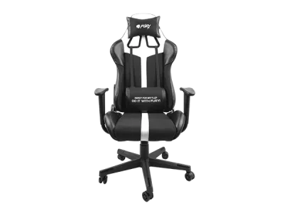 Scaun gaming FURY AVENGER XL, material piele ecologica+polyester, reglabil pe inaltime, greutate maxima suportata 150 kg, inaltime scaun reglabil 46.5 - 56.5 cm, spatar ajustabil 180°, dimensiuni roti 60mm,  echipat cu piston cu gaz clasa 3, manere 4