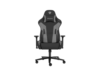 Scaun gaming Genesis Nitro 720, material Synthetic PU + Textil, reglabil pe inaltime, greutate maxima suportata 150 kg, inaltime scaun reglabil 46.5 - 53.5 cm, spatar ajustabil 135°, dimensiuni roti 60mm,  echipat cu piston cu gaz clasa 4, manere 3D,