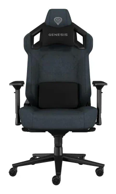 Scaun gaming Genesis Nitro 800, material textil, reglabil pe inaltime, greutate maxima suportata 150 kg, inaltime scaun reglabil 47 - 53 cm, spatar ajustabil 135°, dimensiuni roti 60mm,  echipat cu piston cu gaz clasa 4, manere 4D, negru