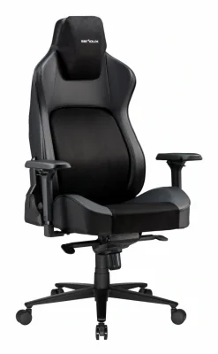 Scaun Gaming Serioux Prime, Capacitate greutate: 150 kg, Material suprafață: Piele, Material textil, Tip cotieră: Cotieră 4D, Tip mecanism: Mecanism tip broască, Tip pârghie pneumatică: 100 mm, ridicare pe gaz clasa 4, Tip bază: 350 mm, bază din alum