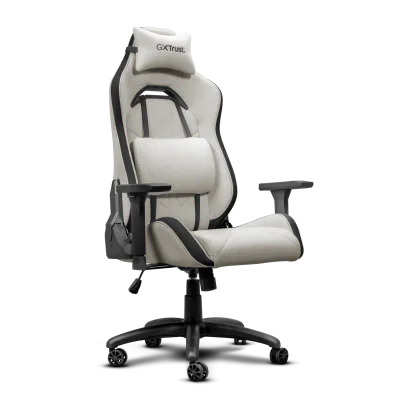 Scaun gaming Trust GXT 723B Ruya Comfortable, 5 roti, ridicare pe gaz clasa 4, adjustabil pe inaltime, material elastic fabric, greutate maxima suportata 150 kg, negru