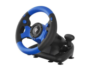 GENESIS Seaborg 350, Steering wheel + Pedals, Nintendo Switch, PC, PlayStation 4, Playstation 3, Xbox 360, Xbox One, Xbox Series S, Xbox Series X, 180°, Wired, USB, USB Type-A