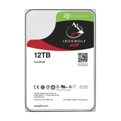Seagate NAS HDD IronWolf, 12 TB, 7200 RPM, 256 MB, 3.5", Serial ATA III