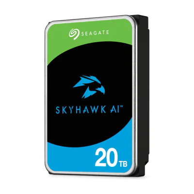 Seagate SkyHawk AI 20 TB, 20 TB, 7200 RPM, 256 MB, 3.5", Serial ATA III