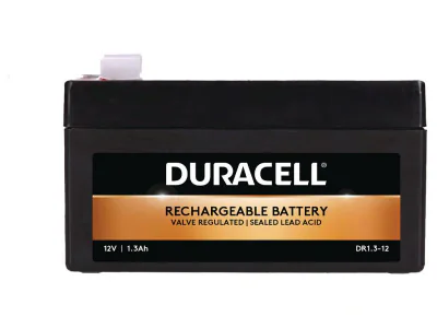 Security Battery Duracell, voltage 12V 1.3Ah VRLA, capacity 13000mAh