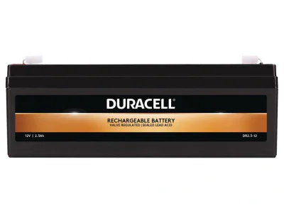 Security Battery Duracell, voltage 12V 2.3Ah VRLA, capacity 2300mAh
