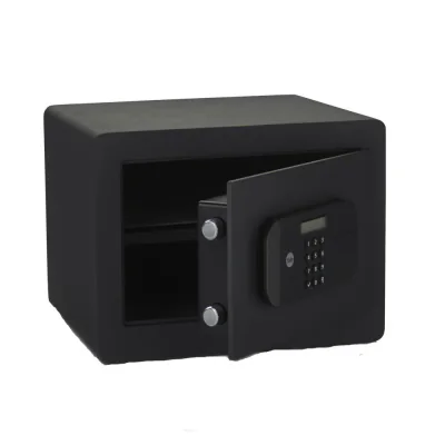 Seif de maxima securitate Yale, 250x350x300 mm, YSEM/250/EG1; Caracteristici: Ușa tăiată cu laser-întărită cu placă armată anti- forare; Mecanism deschidere ușă automat; Încuietoare motorizată cu  nivel de securitate ridicat; Blocare timp de 1min în 