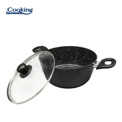 SEMIOALA ALUMINIU FORJAT 24x10 CM,3.8L,ONIX, COOKING BY HEINNER