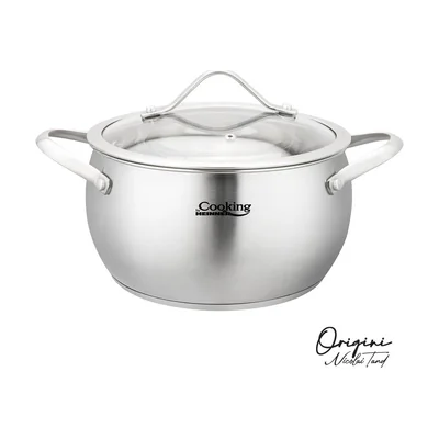 SEMIOALA INOX+CAPAC 18X10 CM, 2.5L, NICOLAI TAND, ORIGINI, COOKING BY HEINNER