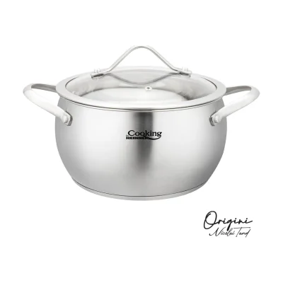 SEMIOALA INOX+CAPAC 18X10 CM, 2.5L, NICOLAI TAND, ORIGINI, COOKING BY HEINNER
