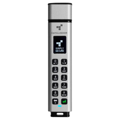 SENTRY K350 FIPS SECURE USB 3.1/KEYPAD FLASH DRIVE 256-BIT AES 6