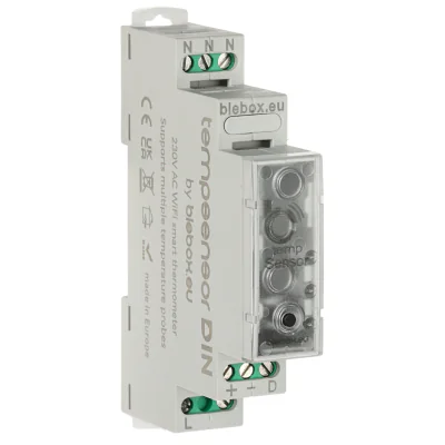 Senzor de temperatură BLEBOX TEMP-SENSOR-DIN/BLEBOX, Wi-Fi