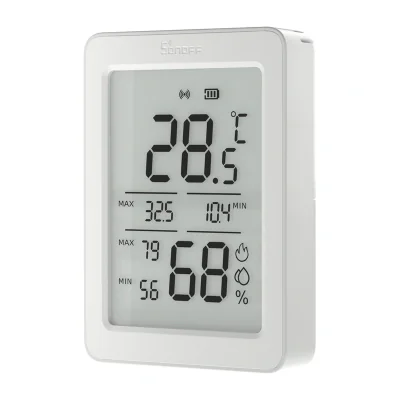Senzor de temperatură și umiditate Sonoff AirGuard TH SNZB-02DR2 ZigBee LCD