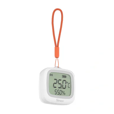 Senzor de temperatură și umiditate ZigBee LCD Sonoff SNZB-02WD