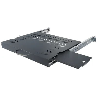 Sertar reglabil pentru tastatură și mouse STALFLEX RSR-F2-19-1U-350B-KM, 19", 1 U