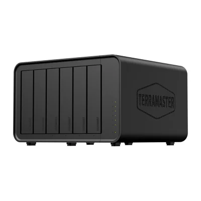 Server de fișiere NAS TERRAMASTER F6-424 cu procesor Intel Celeron N95, 8 GB RAM, 6 sloturi