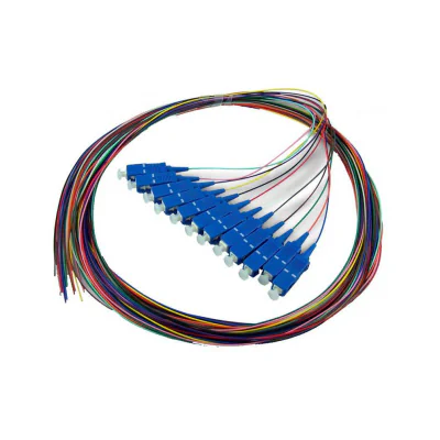 Set 12 buc pigtail FO LC/PC, MM OM3, 50/125, 0,9mm manta LSZH, 1.5m colorate, "LC-MM3-1.5-12COL"