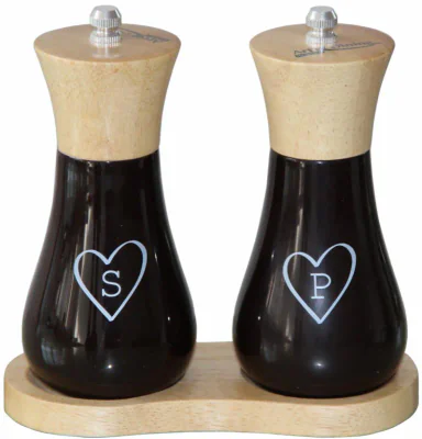 SET 2 RASNITE SARE & PIPER 15 CM +SUPORT DIN LEMN, ART OF DINING BY HEINNER