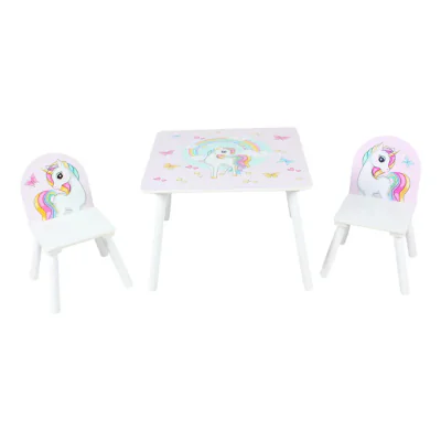 Set 2 scaune +birou Unicorns, U-Grow