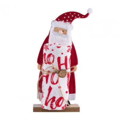 Set 2piese:decoratiune; prosop bucatarie Santa
