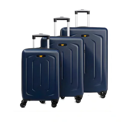 Set 3 trollere CATERPILLAR Cargo Sculpted, 35L, 59L, 92L, ABS+PC - midnight blue "CAT-84620-184"