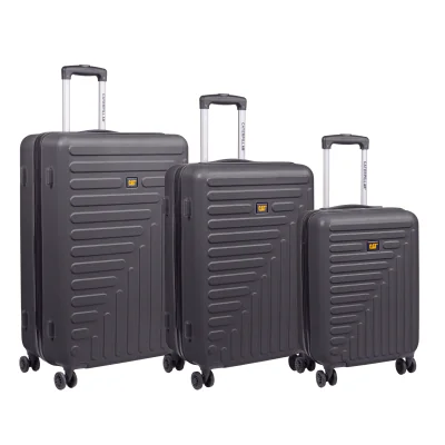 Set 3 trollere CATERPILLAR Rockford, 35L, 59L, 92L, ABS - negru "CAT-84683-01"