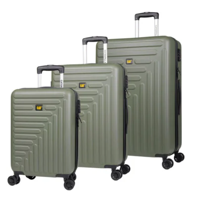 Set 3 trollere CATERPILLAR Rockford, 35L, 59L, 92L, ABS - olive "CAT-84683-551"