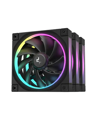 Ventilatoare DEEPCOOL FL12R-3in1 120mm, CFM 55, presiune 2.59 mmAq, viteza de rotatie 500-2100 RPM +/- 10%