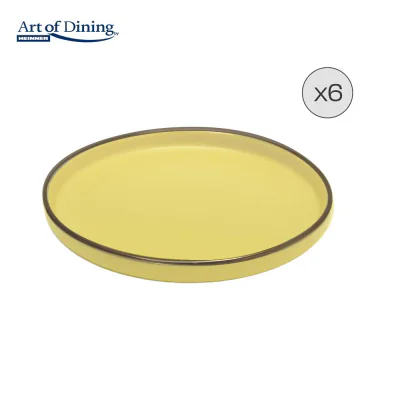 SET 6 FARFURII DESERT CERAMICA 20 CM, MEDEEA, ART OF DINING