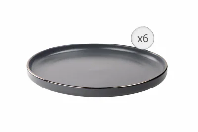 SET 6 FARFURII INTINSE, CERAMICA 27 CM, CALYPSO, ART OF DINING BY HEINNER