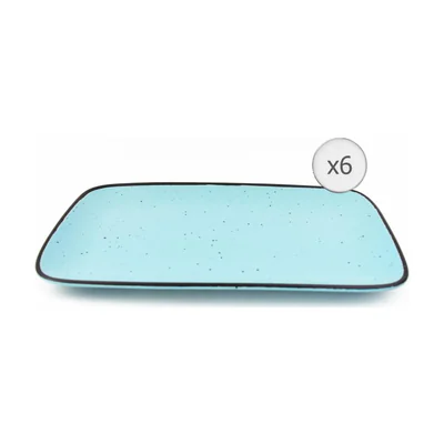 SET 6 PLATOURI CERAMICA 32x20 CM, ELECTRA, ART OF DINING BY HEINNER