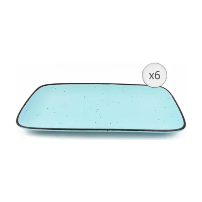 SET 6 PLATOURI CERAMICA 32x20 CM, ELECTRA, ART OF DINING BY HEINNER