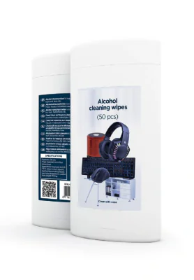 GEMBIRD CK-AWW50-01 Alcohol cleaning wipes 50 pcs micro-fiber