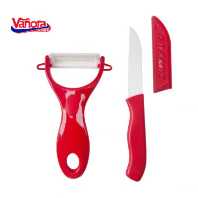SET CUTIT 7CM+CURATATOR CERAMIC 13x7.6CM (mix 3 culori in bax - 4 rosii, 4 verzi, 4 negre)
