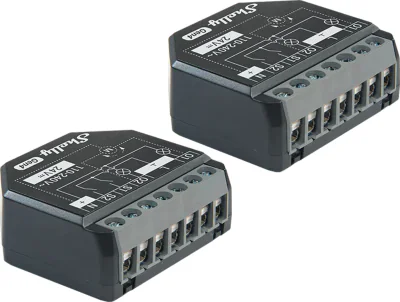 Set de 2 controlere Zigbee/Materie Shelly 2PM Gen4