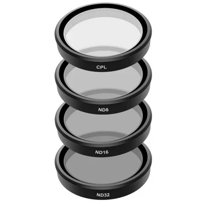 Set de 4 filtre TELESIN CPL/ND8/ND16/ND32 pentru DJI Osmo Action 3 / 4 / 5