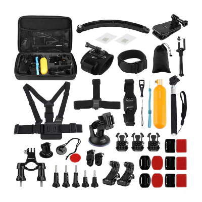 Set de 50 de accesorii Puluz pentru camere sportive PKT39
