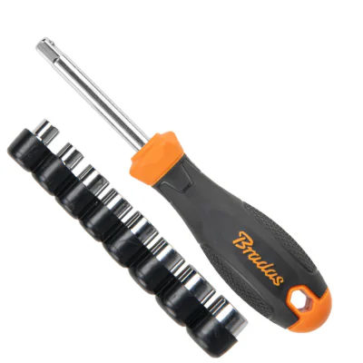 Set de chei tubulare cu mâner BRADAS DIY-SW10SET1, 8 buc.