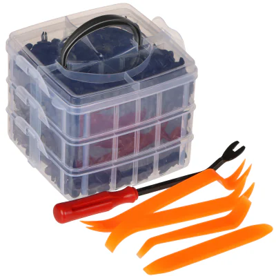 Set de cleme auto și accesorii pentru tapițerie XTROBB XTROBB-24297, 626 elemente