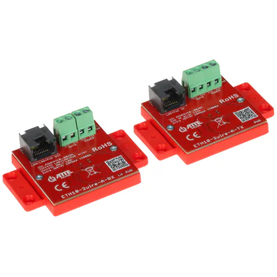 Set de convertoare UTP / 2 fire pentru transmisie LAN + PoE ATTE ETH10-2WIRE-A-SET, 2 buc.