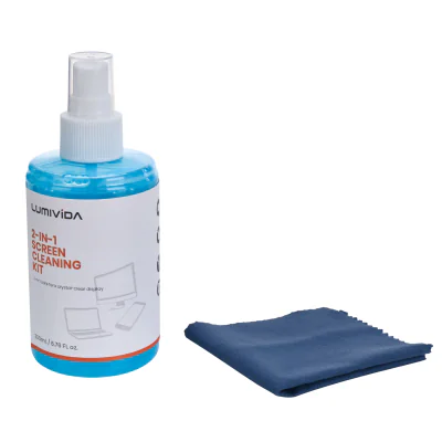 Set de curățare pentru ecrane LUMIVIDA LV-SC-3, șervețele 135 x 135 mm